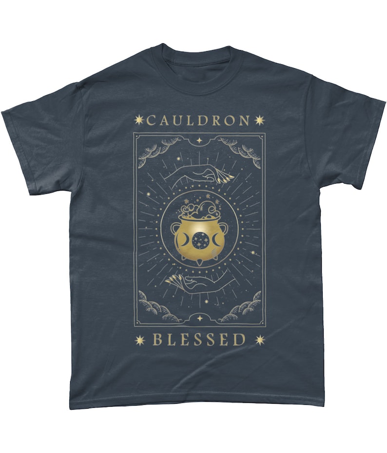 ACOTAR Cauldron Blessed Tarot Style T-Shirt, A Court Of Thorns and Roses, Literary Tee, SJM, Bookish Gift, Nesta Fandom image 5