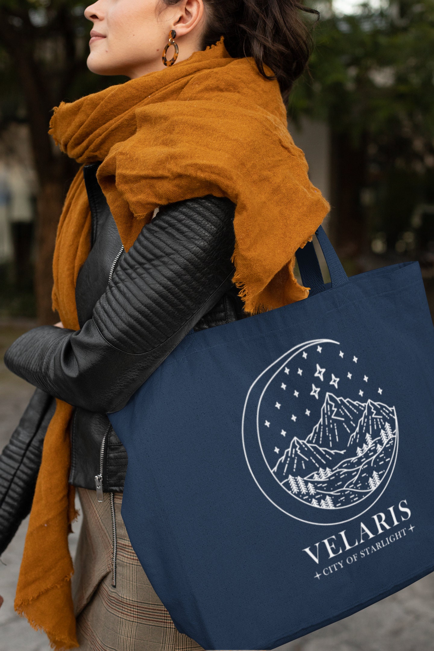 Velaris 'The City Of Starlight' ACOTAR Book Lover Canvas Tasche, 38x35 Cm, Leinen