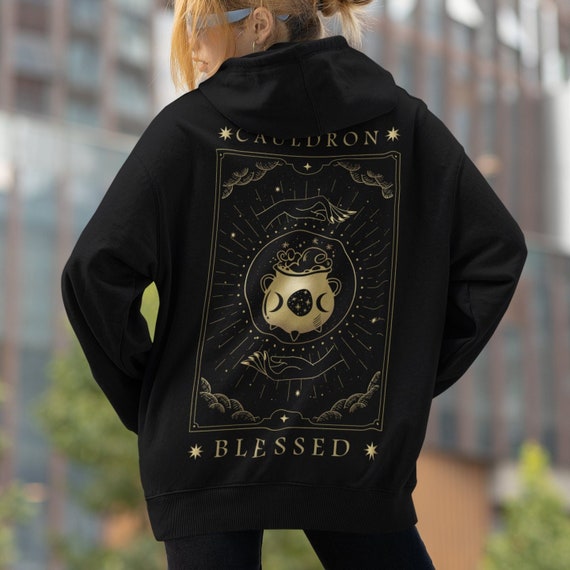 ACOTAR Cauldron Blessed Tarot Style Zip up Hoodie A Court of Thorns and Roses SJM Bookish Gift Literary Hoodie Nesta Fandom Etsy Canada