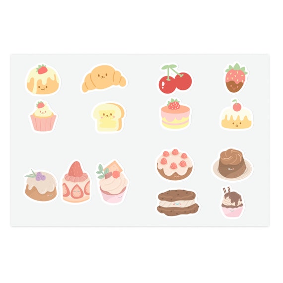 Cute Sticker Sheet Kawaii Stickers for Journaling, Planning Vinyl