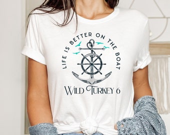 Custom Boater Shirt, Personalized Boat shirt, Custom Boat T-Shirt, Gift For Boat, Boat Shirt, Boating Shirt, Captain Shirts, Boat Gift Women