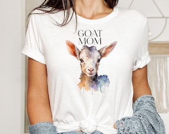 Goat Mom Shirt, Farmer Shirt, Goat Shirt, Goat Women Tee, Raising Goats, Goat Love Shirt, Funny Goat Shirt, Gift Shirt For Mom, Goat TShirt