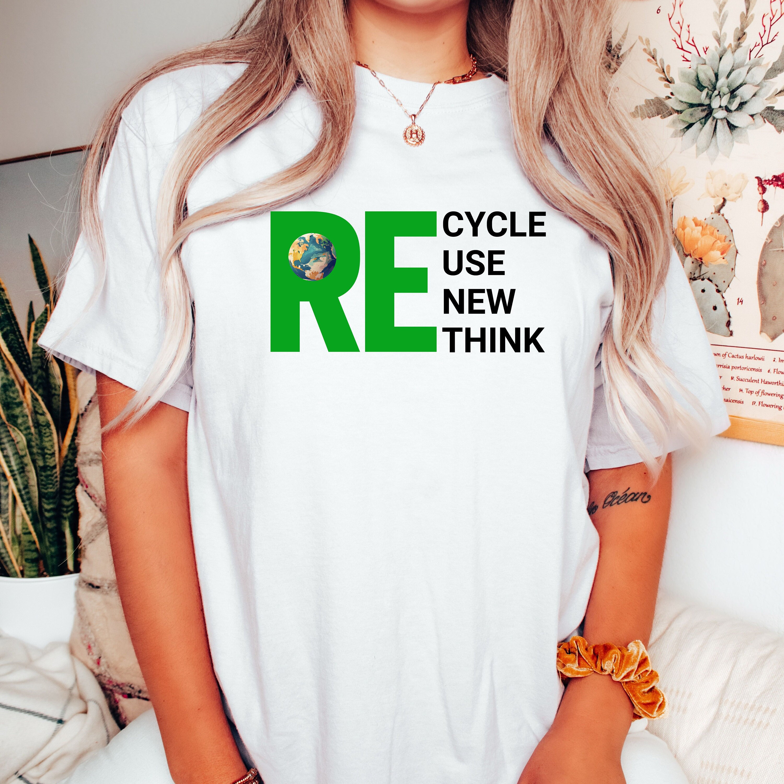 Recycle Reuse Renew Rethink Shirt, Recycle Shirt, Reuse Shirt, Renew ...