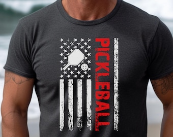 Pickleball Flag, Pickleball Shirt, Pickleball Player Shirt, Funny Pickleball Graphic Tee, Pickleball Gifts, Gift for Her, Gift for Him