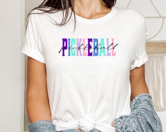 Pickleball Lettering, Pickleball Shirt, Graphic Tees, Pickleball Gifts, Sport Shirt, Pickleball Shirt for Women, Gift for Her, Sport Outfit
