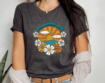Good vibes only shirt, good vibes only tee, good vibes only tshirt, good vibes tee, good vibes shirt, good vibes tshirt, retro good vibes