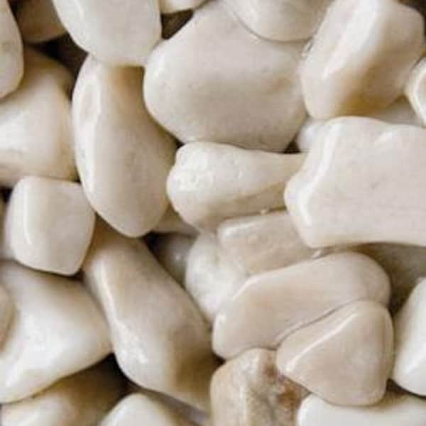 Botticino Natural Marble Pebbles, 3 lbs