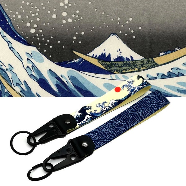 JDM Car Keychain Textile Key Ring Hokkaido Buckle Auto Accessories