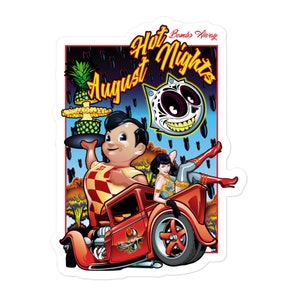 Hot August Nights Bubble-vrije stickers