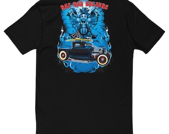 Cragar Rims Track Drag Racing Auto Hot Rat Rod Black Short Sleeve