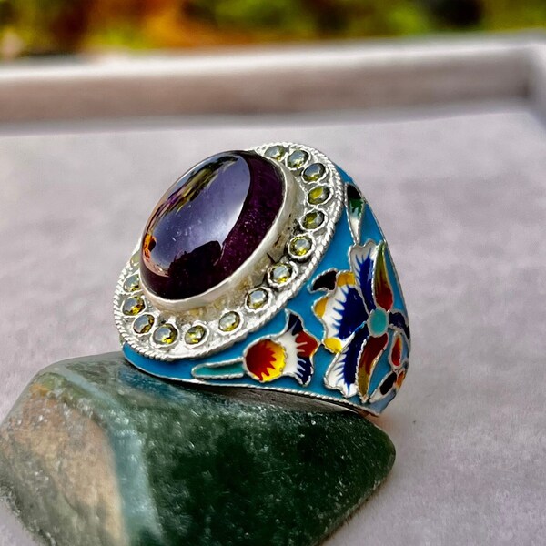 Cloisonne Ring Etsy