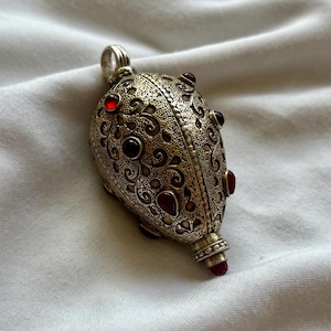 Vintage Antique Tribal Old Silver Gold Vermeil Gold Gilded