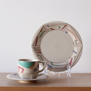 Dorothy Hafner Rosenthal Coffee Set: 1980s Pop Art Memphis Style