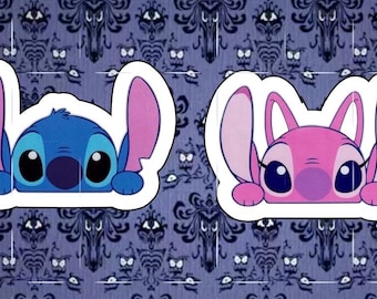 Disney | Stitch & Angel | Vinyl Sticker (Read Description)
