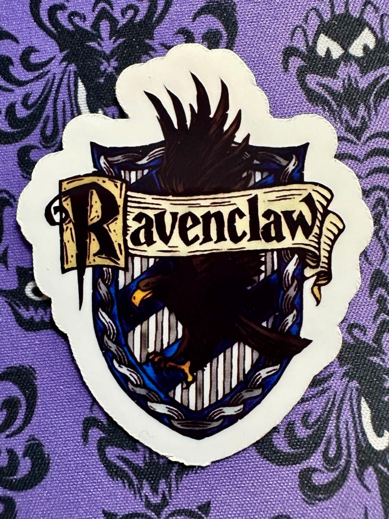 Ravenclaw Lettering Harry Potter | Hogwarts House Shield | Vinyl Sticker | READ DESCRIPTION ...