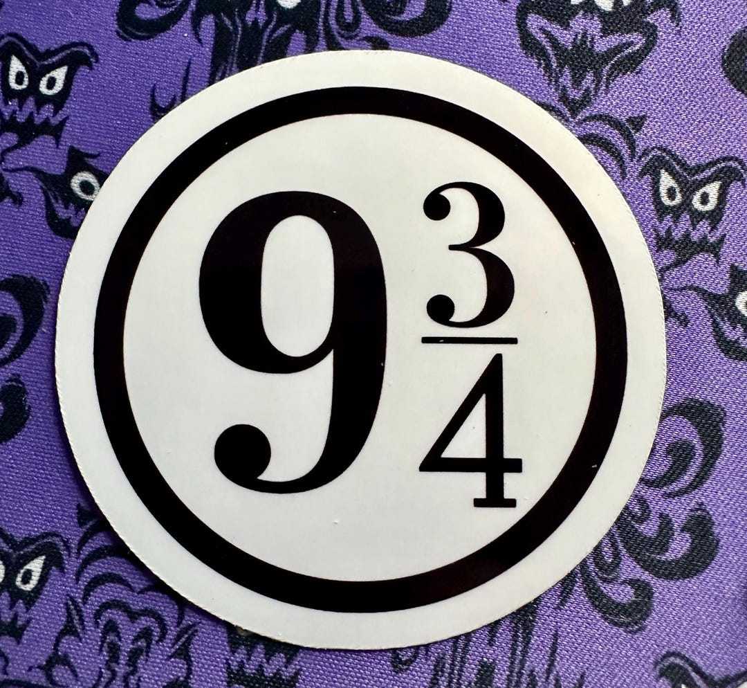 Harry Potter | Platform 9 3/4 | Vinyl Sticker (read Description) - Etsy