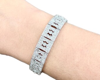 Round Brilliant Diamond 3 CTW Bracelet in 18K White Gold