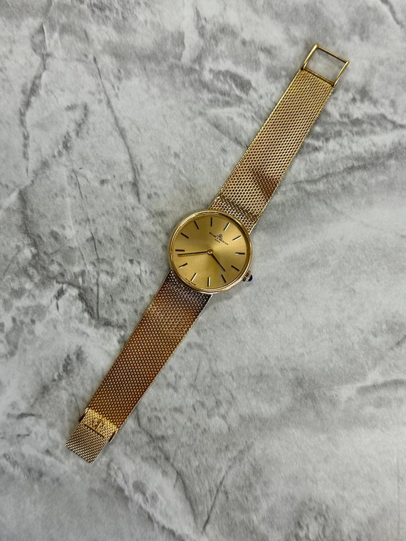 18k Yellow Gold Vintage Baume & Mercier Watch - image 3