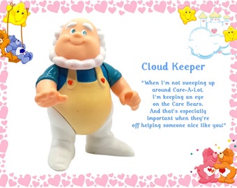 Vintage Care Bears 1980's  Cloud Keeper poseable figure by Kenner Toys