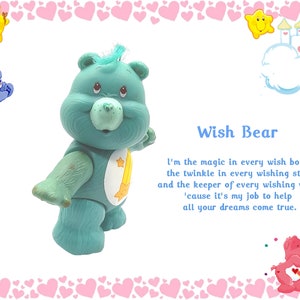 Original Care Bears Wish Bear 1980s