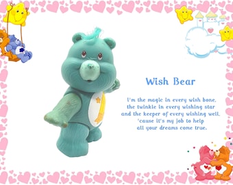 Oryginalny miś Care Bears Wish Bear z lat 80. XX wieku