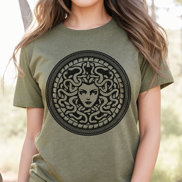 Medusa Shirt, Goddess Medusa T-Shirt, Greek Mythology Shirt, Snake Head Shirt, Mythology Shirt, Snake Shirt, Feminist Shirt, Gift For Her