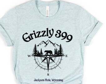 Grizzly 399 Shirt, 399 Shirt, 399 and Cubs, 399 Bear, Wildlife Shirt, Grand Tetons Shirt, Teton T Shirt, Wyoming, National Parks Shirt, Hike