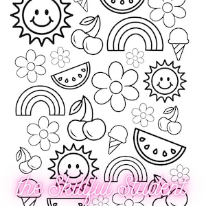 Fun Coloring Page Bundle Summer Coloring Space Coloring Rainbows Fun Coloring Page Bundle Summer Coloring Space Coloring Rainbows