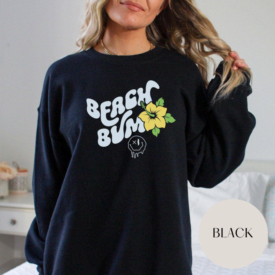 Beach Bum VSCO Coconut Girl Crewneck Sweatshirt Teenage Girl Etsy
