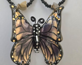 Monarch Butterfly Car Charm