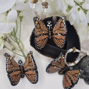 Monarch Butterfly Key Ring Accessory