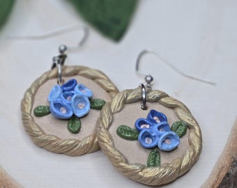 Golden Twist Dangle Earrings