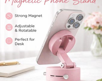 CosmoGlo Content MagMount: Magnetic Phone Holder with Vacuum Suction
