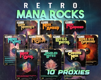 MTG Proxy 10x (Mana Rocks) | Commander MTG Deck Upgrade Package | Retro Style
