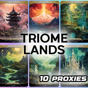 Triome Lands | 10x Proxies Deck Upgrade Package