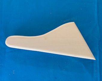 Large Wing Fan Handle - Wood - Native American Design - Dance Regalia