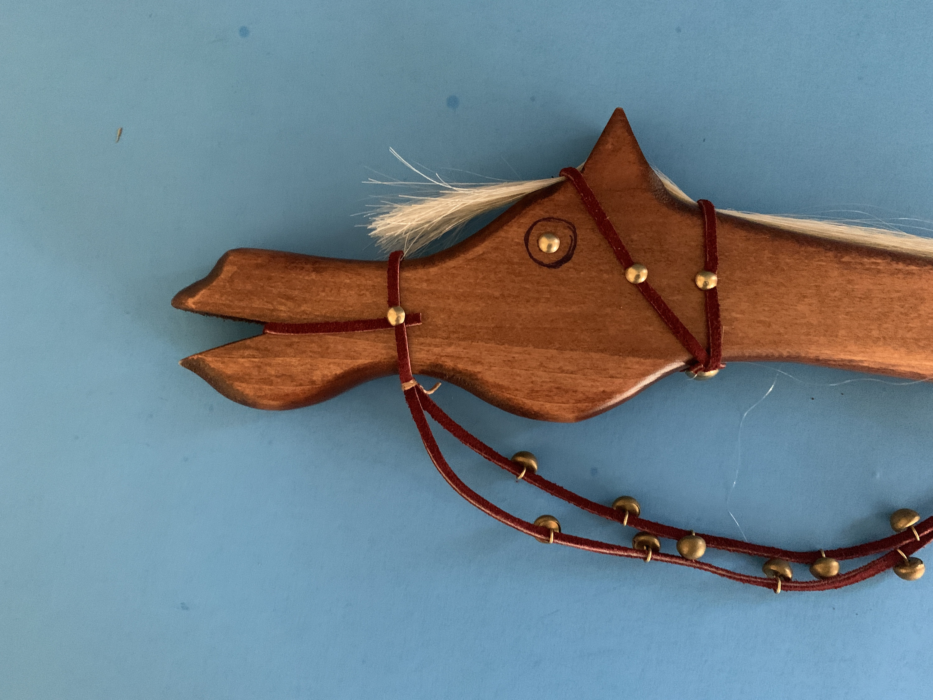 NEW Horse Dance Stick Finished native American Designwooddance