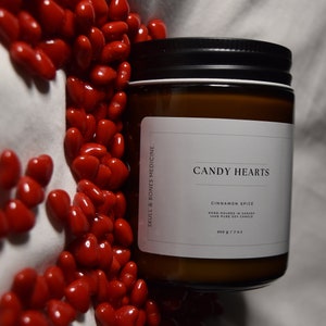Valentines Day Organic Soy Candle - Cinnamon Spice
