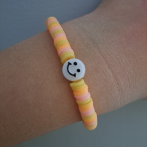 Clay Bead Bracelet - Pink Lemonade