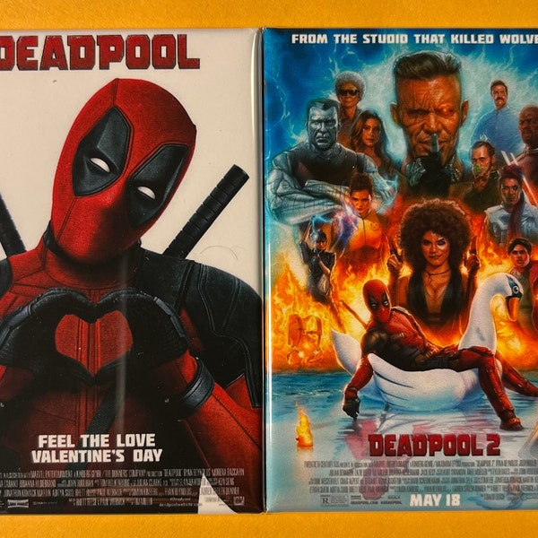 Magnet - Deadpool Franchise -  Movie Poster Magnets - 2" x 3"