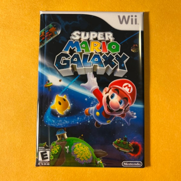 Magnet - Super Mario Galaxy - Nintendo Wii - 5 cm x 7,5 cm