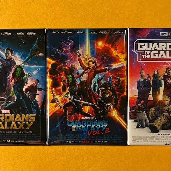 Magnet - Guardians of the Galaxy Franchise -  Movie Poster Magnets - MCU - 2" x 3"