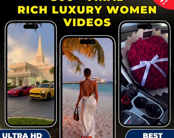 300+ RICH LUXURY WOMEN Videos Clips Content Background For Tiktok Instagram YouTube I No Watermark Luxury Cars Houses Watches Roses Ultra Hd
