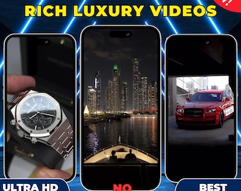 1000+ RICH LUXURY Videos Clips Content Background For Tiktok Instagram Youtube No WATERMARK Luxury Cars Houses Watches Money Cash 4K Full Hd