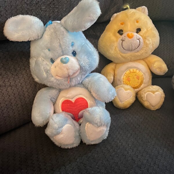 Care Bears Plush Vintage Swift Heart Rabbit Etsy