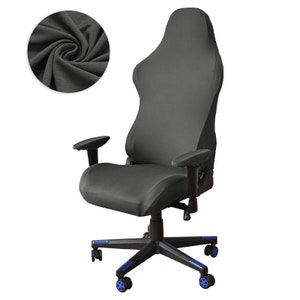  Funda para silla de oficina, extraíble, giratoria, elástica,  universal, lavable, color azul marino, talla L : Hogar y Cocina
