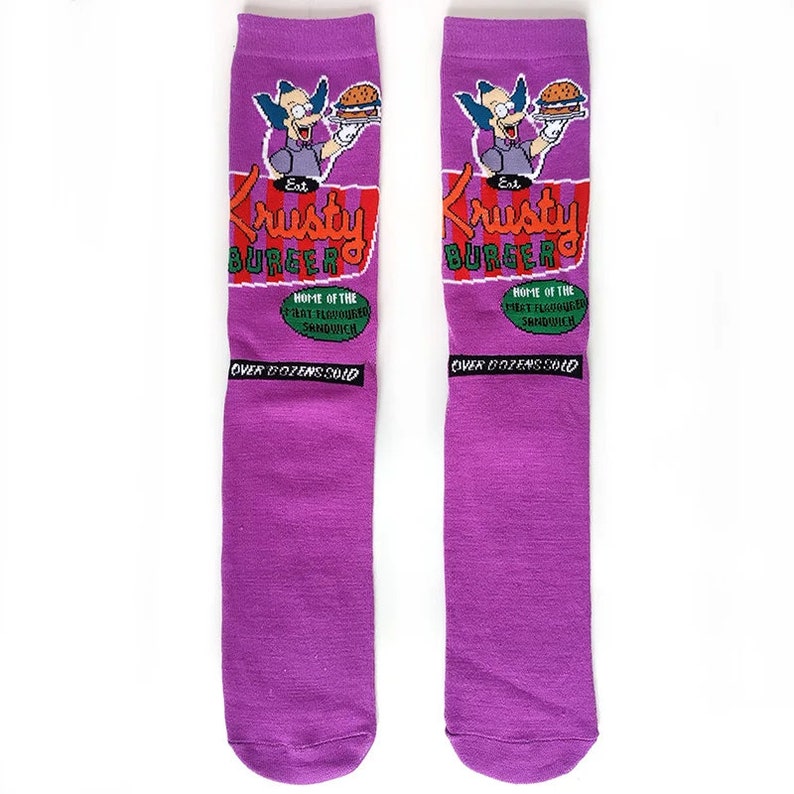 Simpsons Cartoon Anime Calcetines divertidos unisex imagen 7