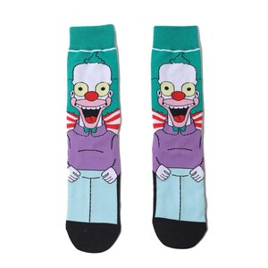 Simpsons Cartoon Anime Calcetines divertidos unisex imagen 10