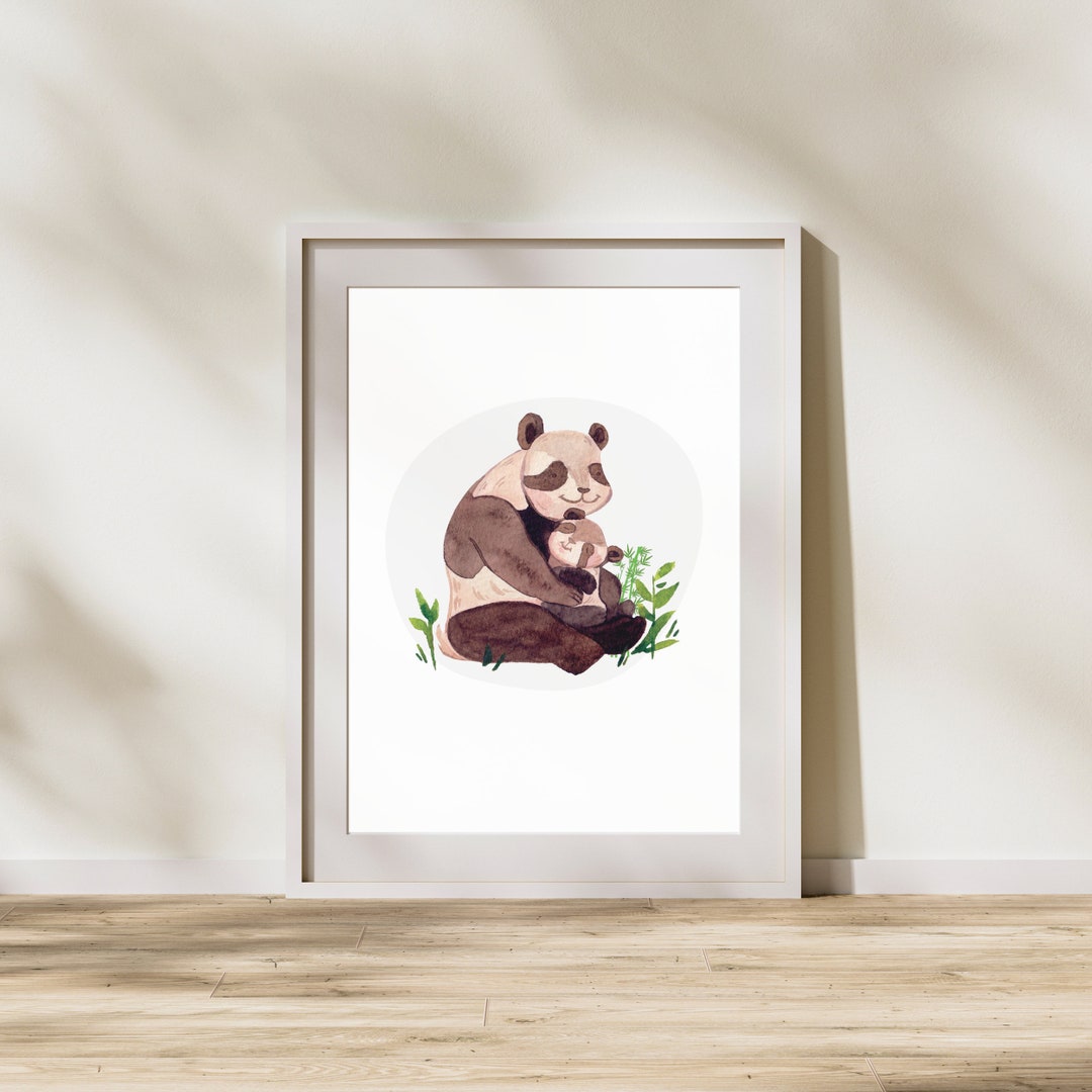 Panda Nursery Art | Animal Print Wall Art | Art Prints | Digital Prints ...