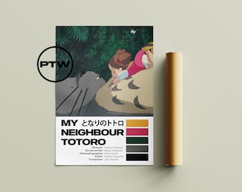 My Neighbour Totoro Poster / My Neighbour Totoro Print / My Neighbour Totoro  / Studio Ghibli Poster / Ghibli Poster /  Miyazaki Poster